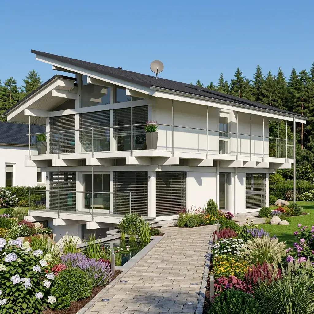 Modern Minimalist Steel Duplex Villa - BH-DV-201