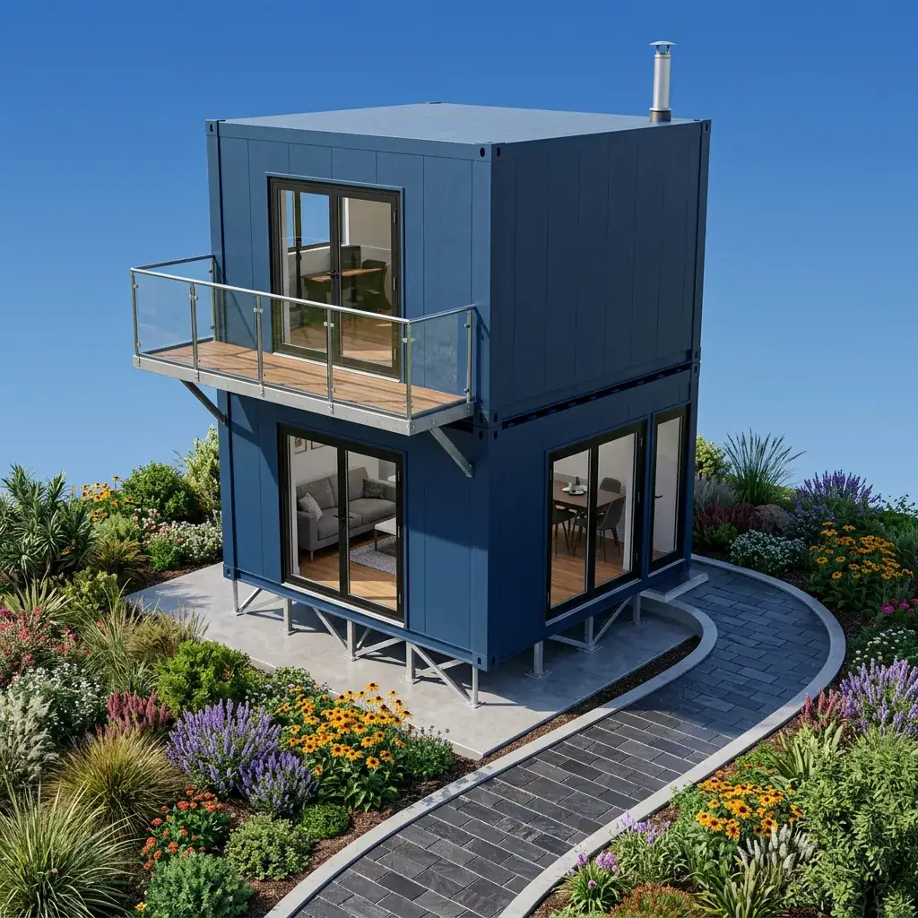 Compact Urban Steel Duplex Home - BH-DV-211